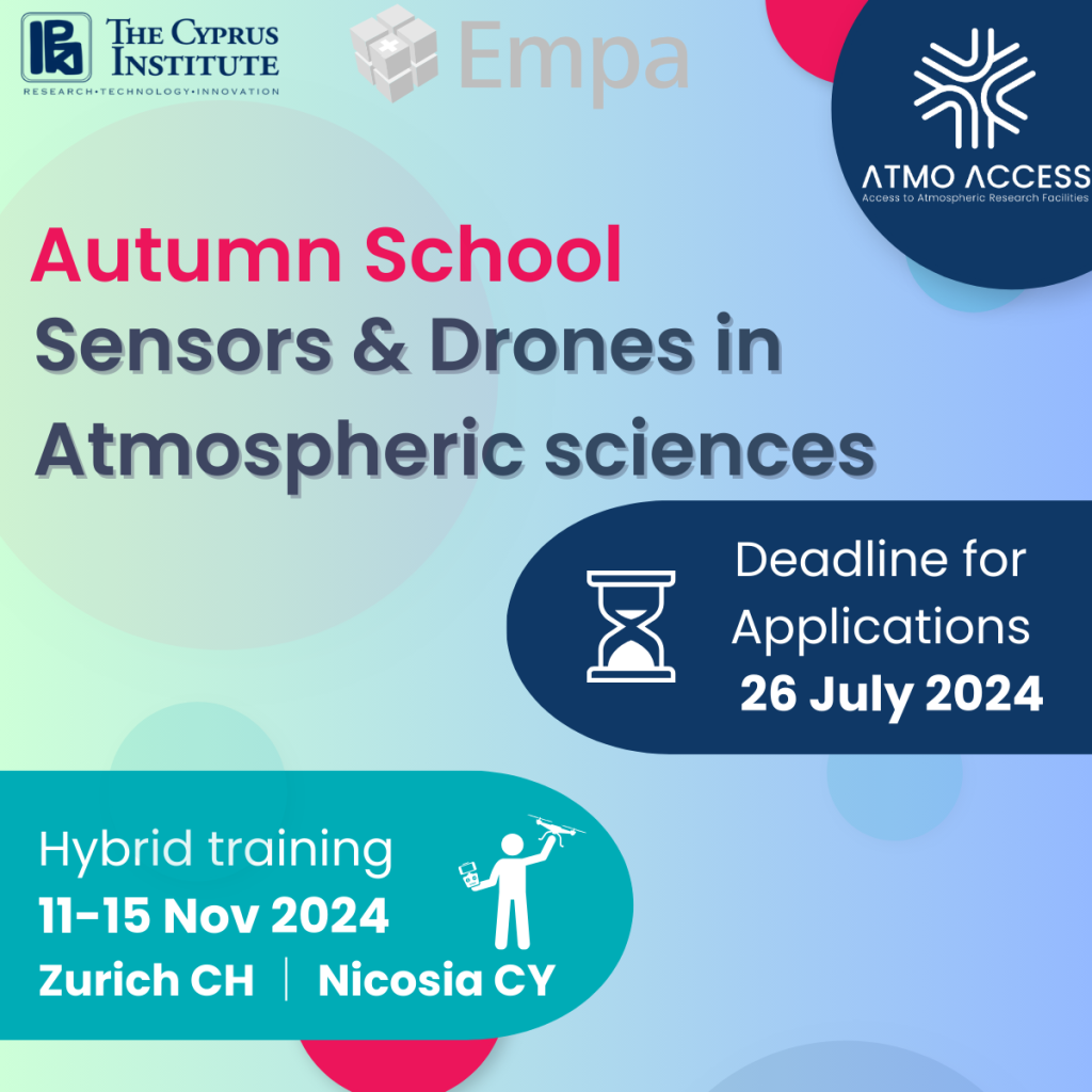 Sensors and Drones in Atmospheric Sciences: Training Schools by ATMO-ACCESS