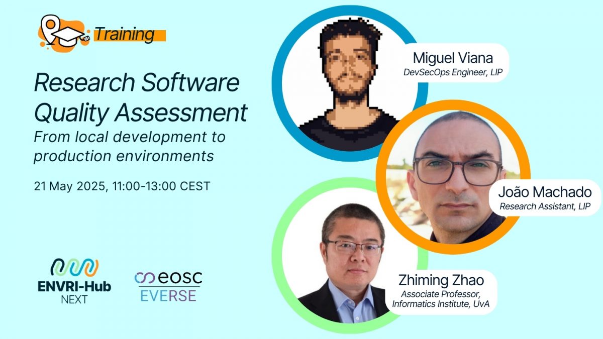 ENVRI-Hub NEXT & EVERSE Training Webinar: Research Software Quality Assessment