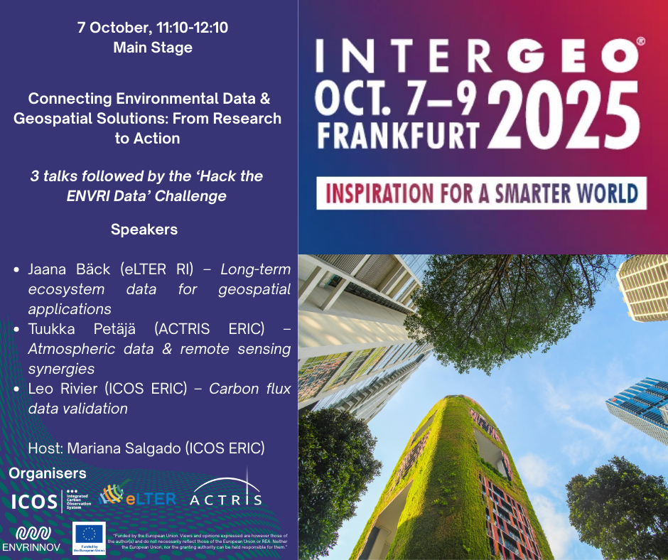 ENVRINNOV-led session at the 2025 Intergeo Conference