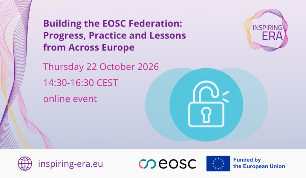 INSPIRING ERA online event: Building the EOSC Federation - Progress, Practice and Lessons from across Europe